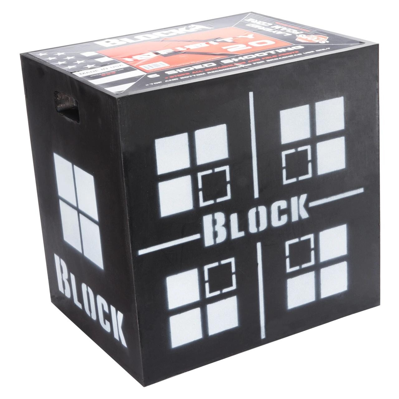 BLOCK Infinity 6-Sided Archery Target 20x20x20 500 FPS High-Density Layered Foam