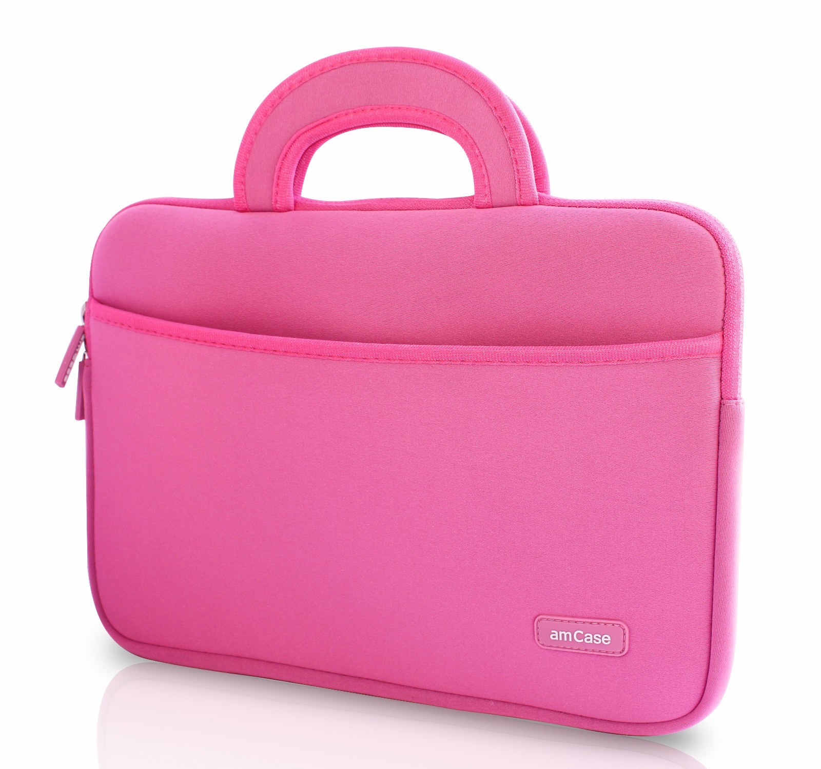 amCase Chromebook Case (13.3") Protective Neoprene Laptop Sleeve/Bag (Pink)