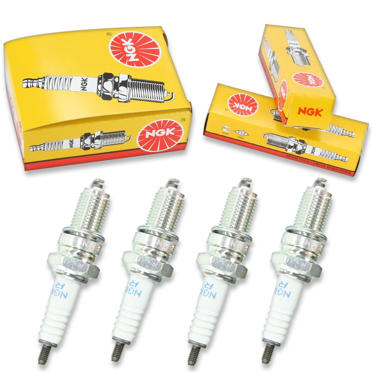 4pcs 02-03 Triumph America NGK Standard Spark Plugs Kit Set Engine ow