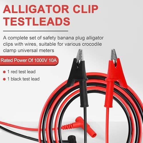 69381 Alligator Clip Test Leads for Klein Tools multimeter Replacement Leads