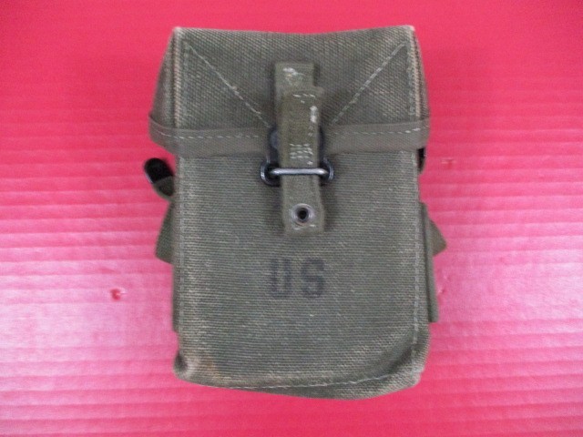 Vietnam Era US Army M1956 Canvas Ammo Magazine Pouch - 1st Pat - Dtd 1960 - NICE