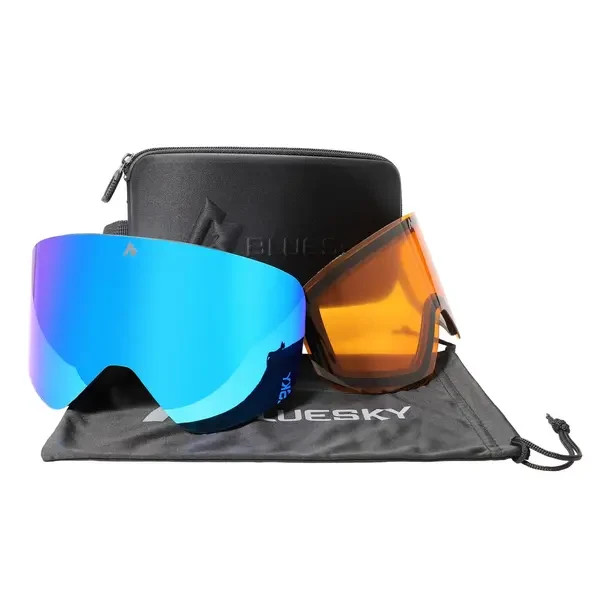 BLUESKY Youth Snow Goggles with Magnetic Quick Change Lens System - NEW