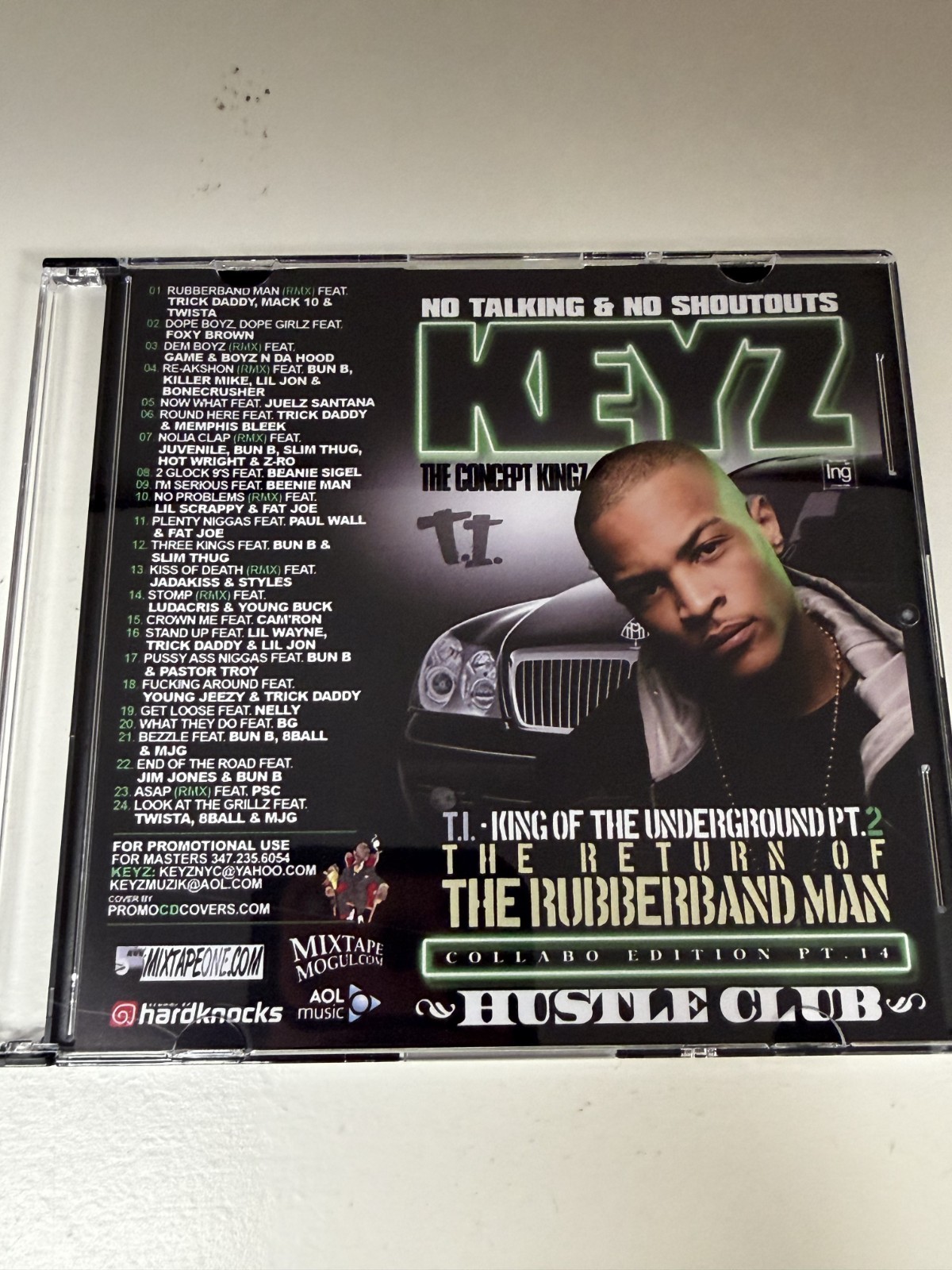 DJ KEYZ TI KING OF THE UNDERGROUND PT 2 THE RETURN OF RUBBERBAND MAN MIXTAPE CD