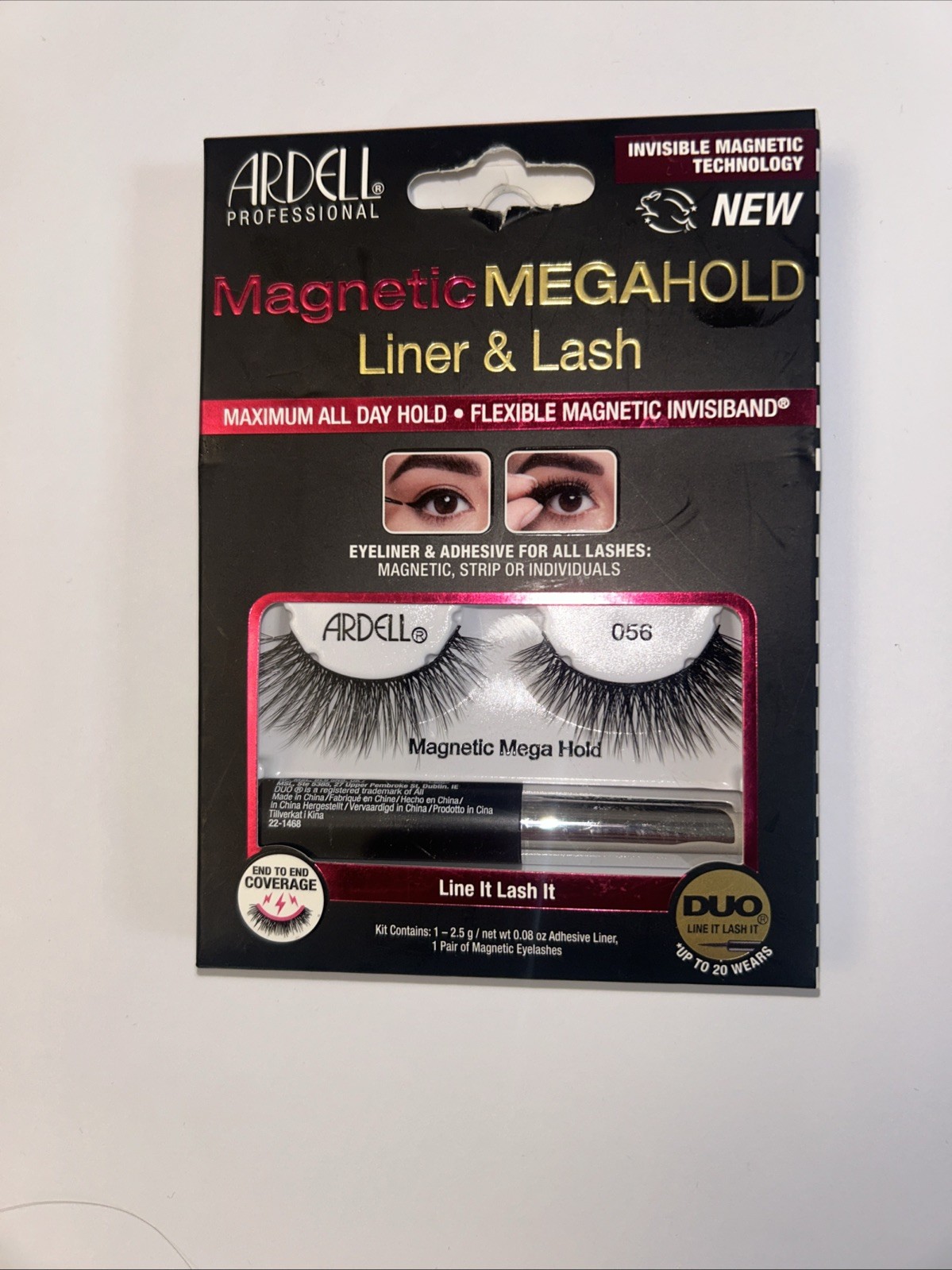 Ardell Magnetic MegaHold Liquid Liner & Lash 056, 1 pair