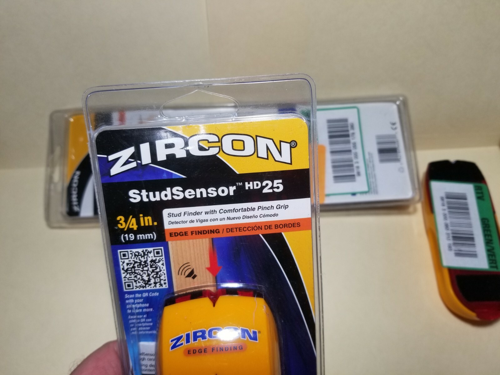 Lot 3 Zircon Stud Sensor Stud Finder 3/4" HD25 Store Returns Untested Sold as is