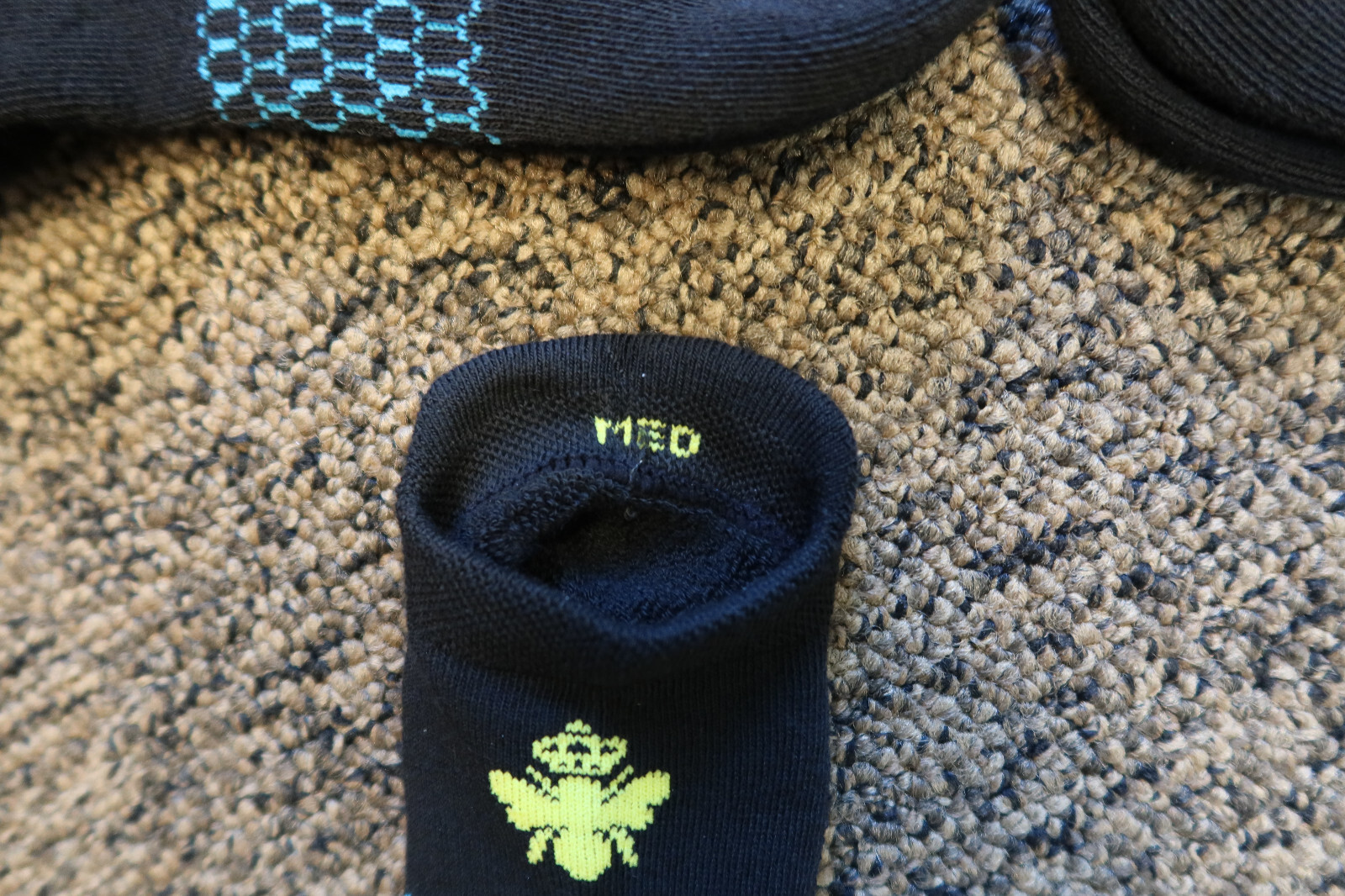 New Bombas Unisex Honeycomb Ankle Socks - BLACK - 6 Pairs - MEDIUM