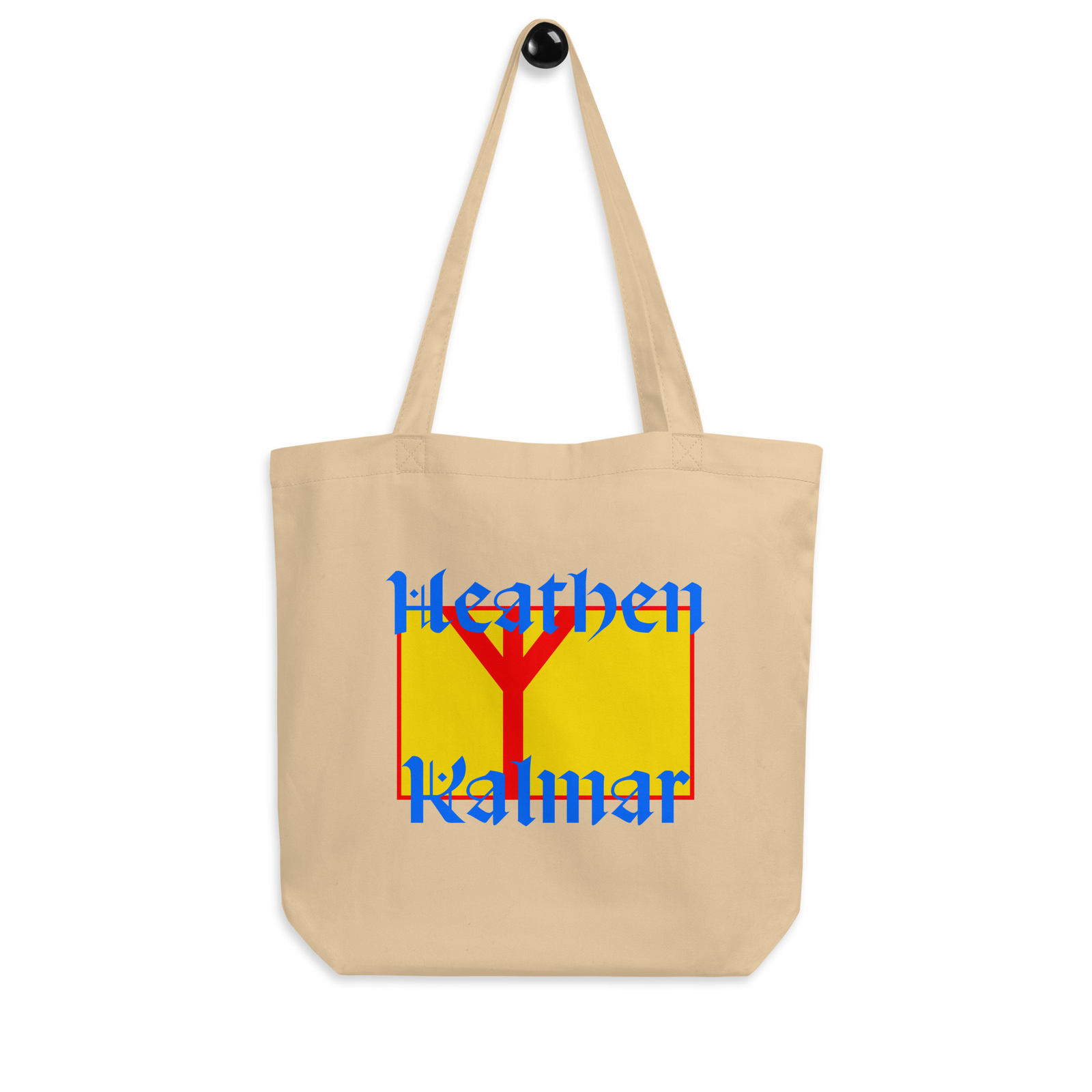 "Heathen Kalmar" Eco Tote Bag Asatru Flag Scandinavia Nordic Runic