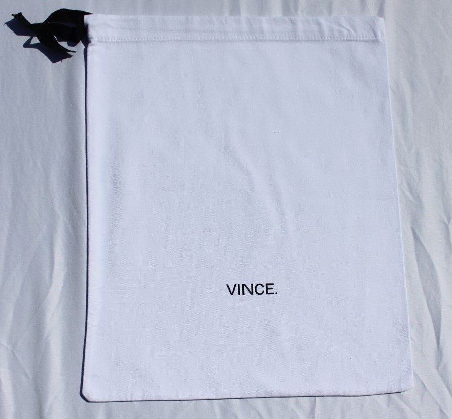 VINCE Drawstring Dust Bag Purse Handbag Shoes Storage Cover 13 1/2" X 17 1/4"