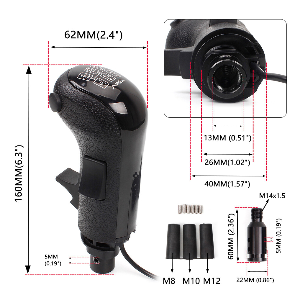 USB Truck Simulator Shifter Gearshift Knob for Logitech G29 G27 G25/Thrustmaster