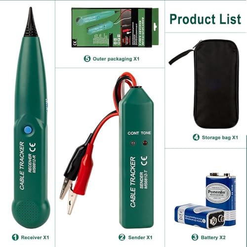 Tone Generator and Probe kit, Automotive Electrical Wire Tracer, Dead Circuit