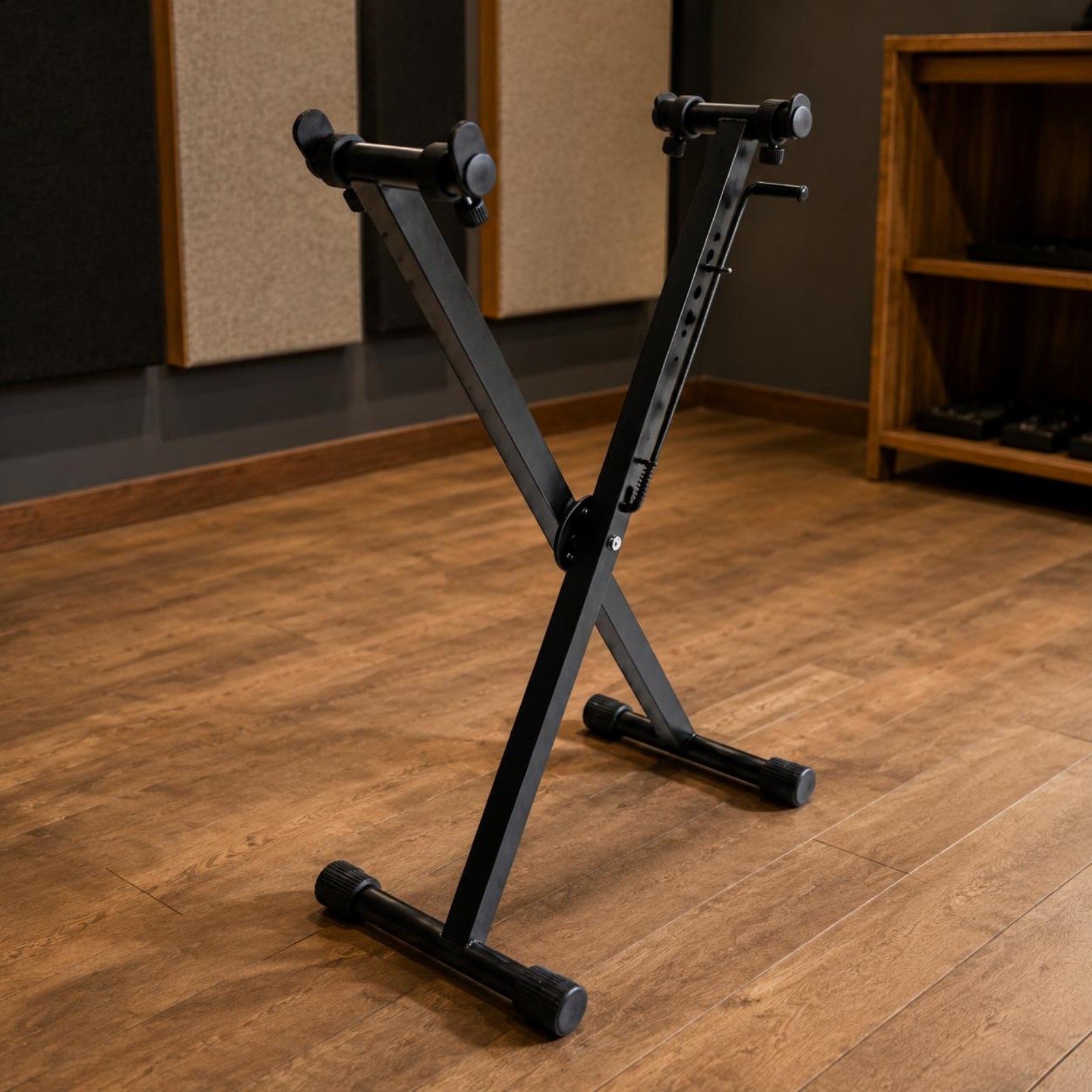 X-Shaped Frame Keyboard Stand Locking Straps Double X Keyboard for Stage,