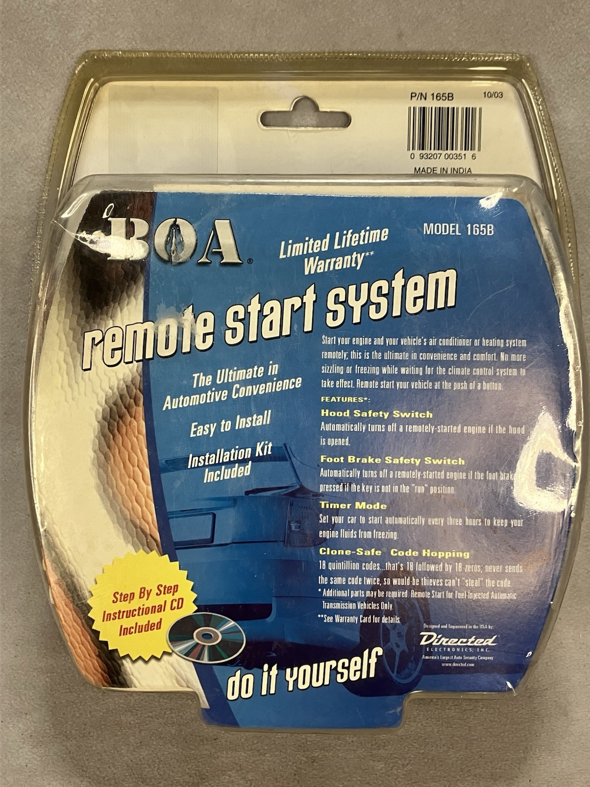 BOA Model 165B remote start system