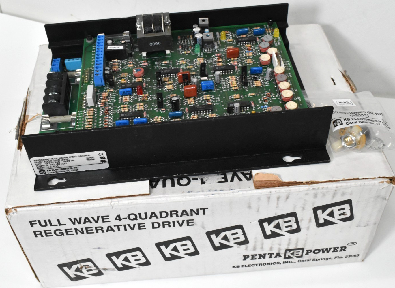 New KB Electronics KBRG-240D 8802 DC Motor Control 4-Quad Regen