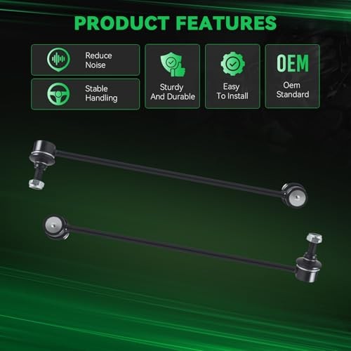 K80255 K80256 Front Sway Bar Stabilizer Link Compatible With 2003-2007 Nisan