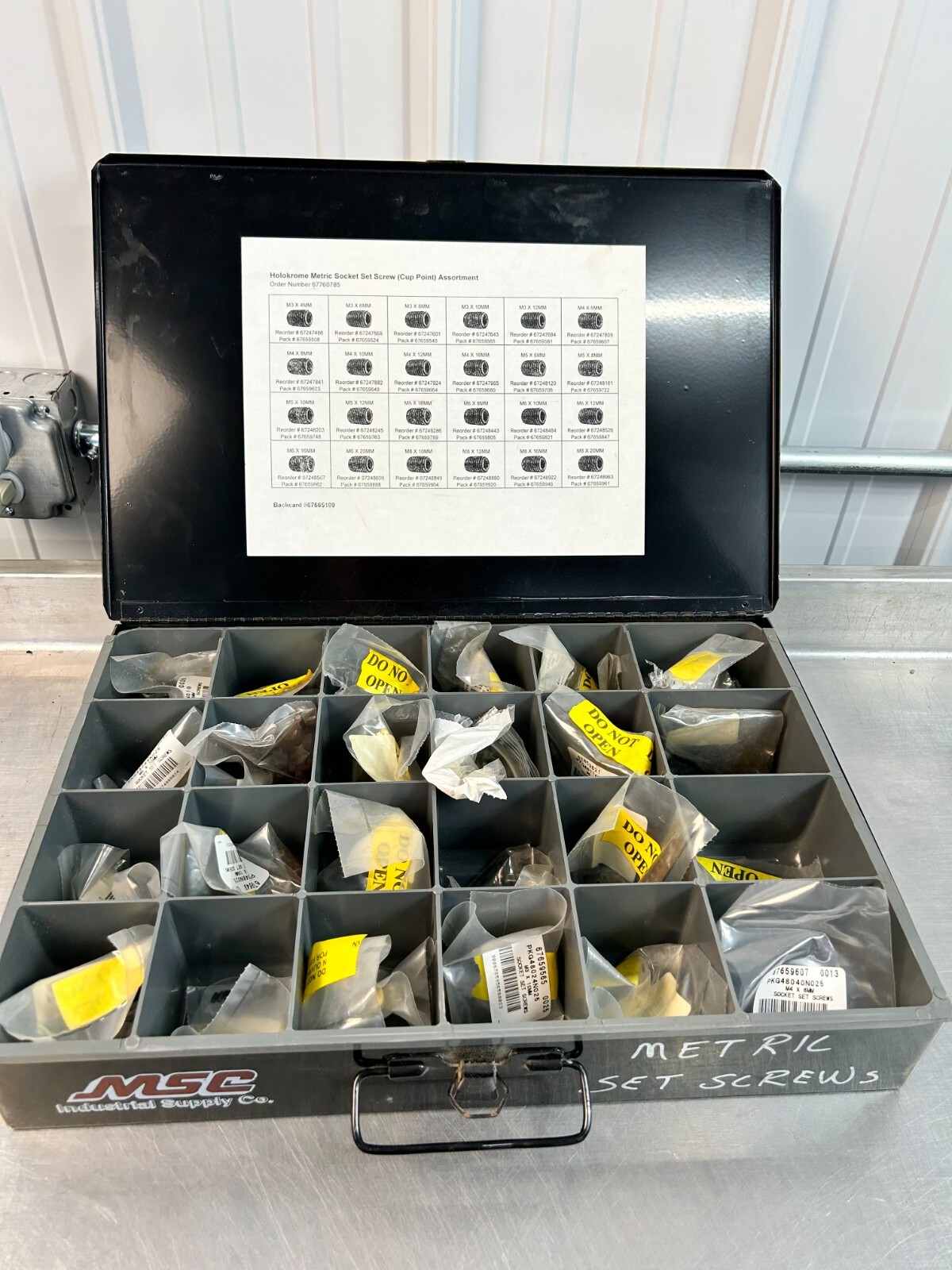 MSC Holokrome Metric Socket Set Screw (Cup Point) Assortment Kit | 67760785