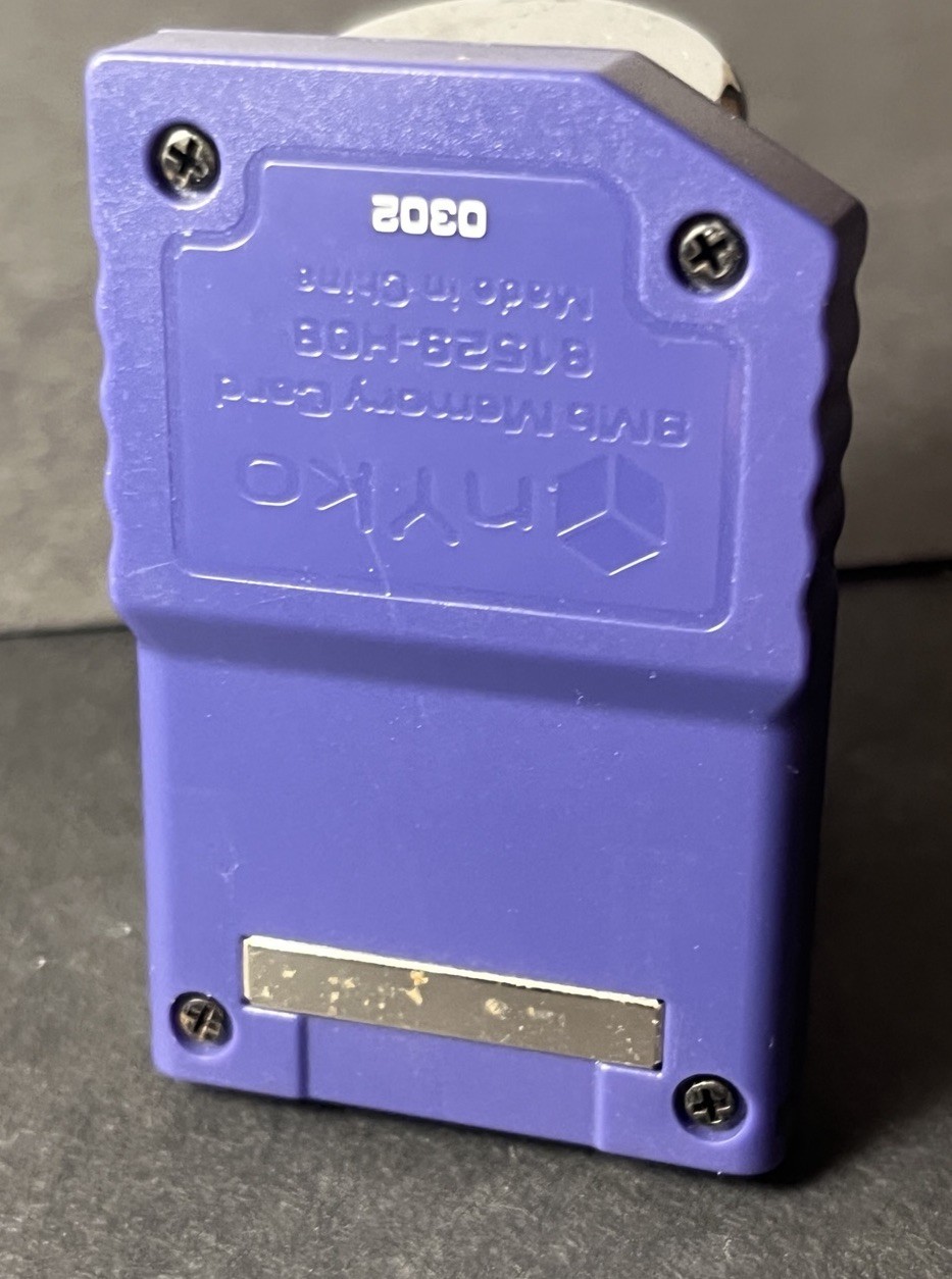 8MB Nyko GameCube Memory Card Purple