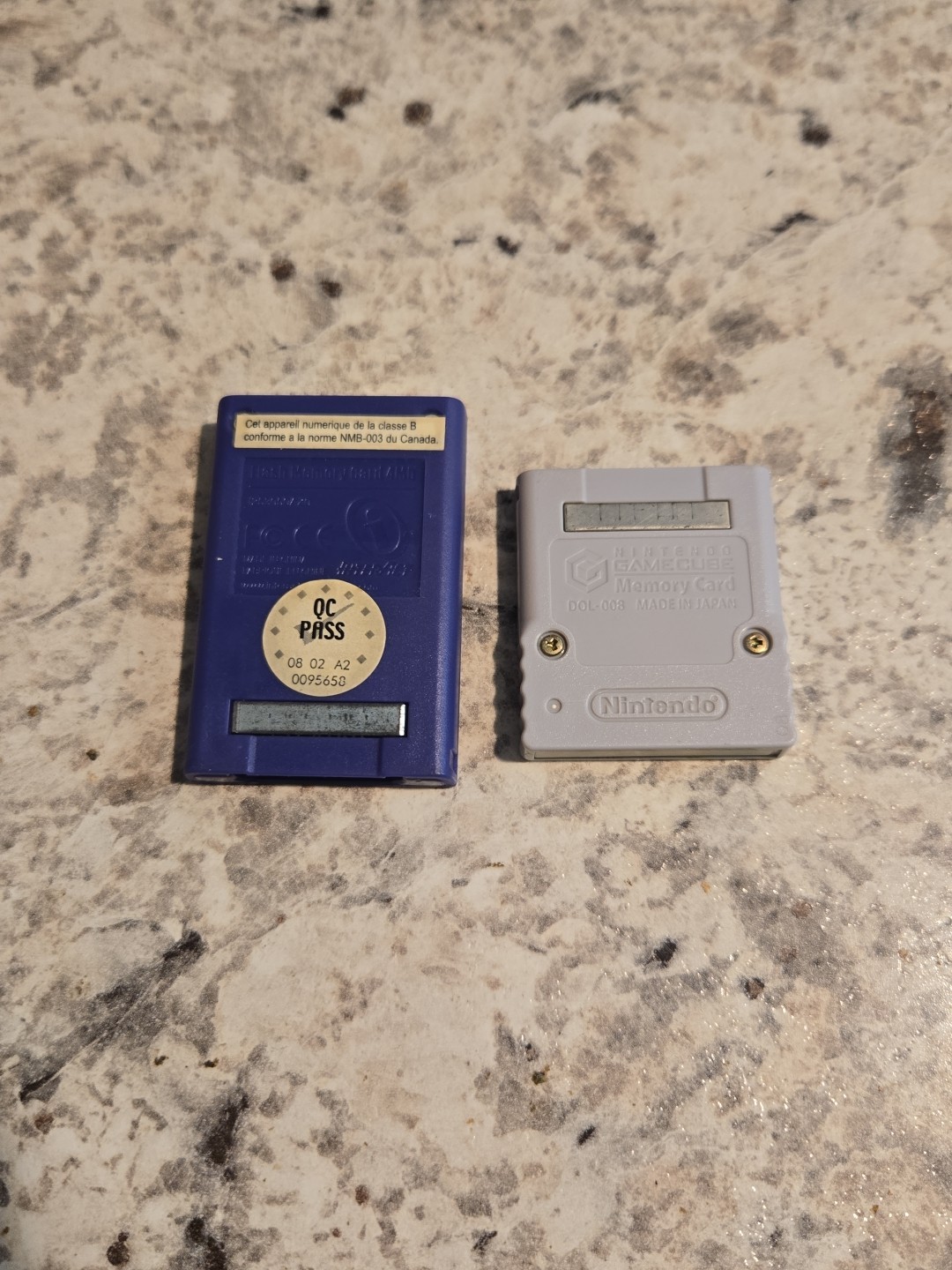 Nintendo GameCube Oem Memory Card & InterAct 4MB Memory Card, Purple, Untested