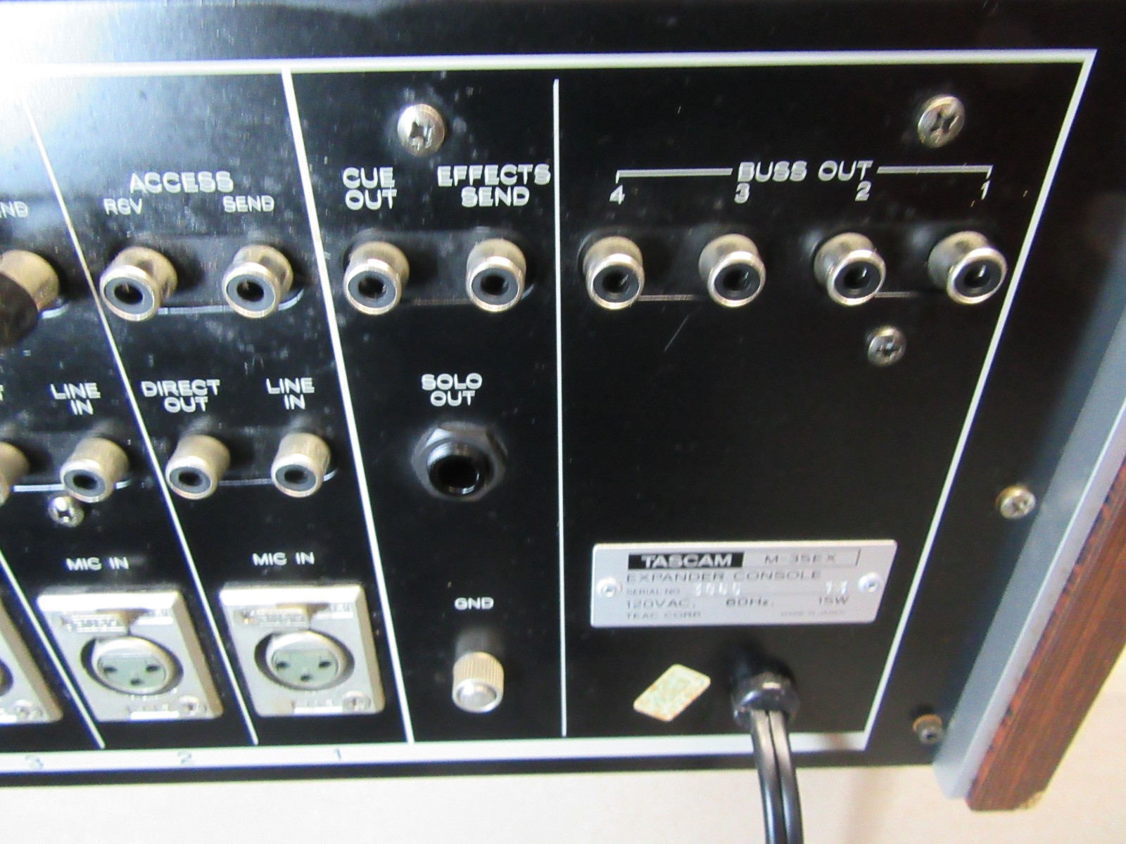 Vintage Tascam Model M-35EX expansion console mixer