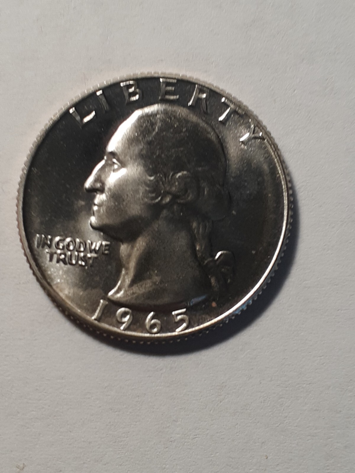 1965 WASHINGTON QUARTER    UNC