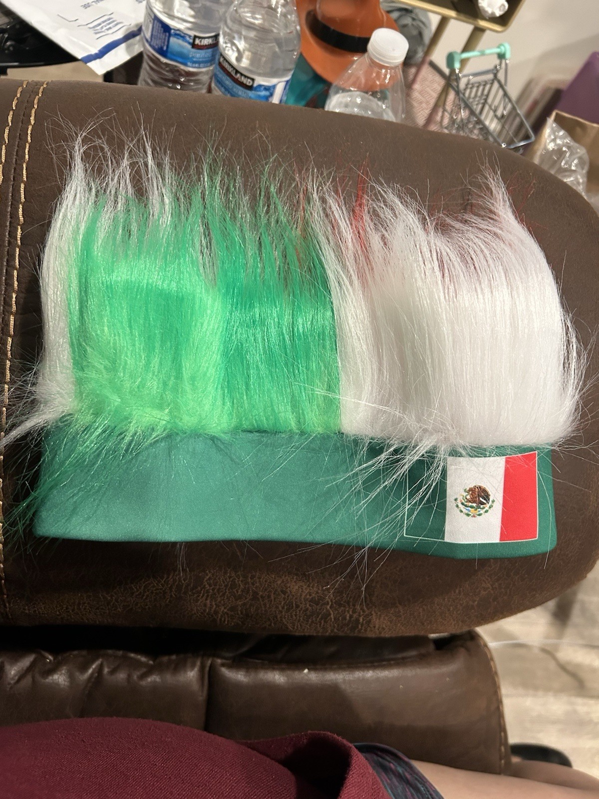 National Flag Hairy Headband 2026 Soccer Patriotic Wig Party Costume Cosplay