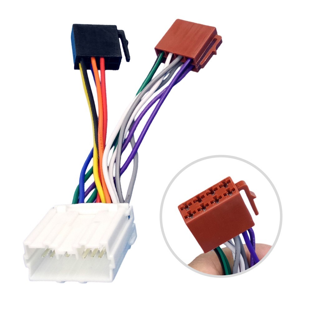 For Mitsubishi to for iso Radio Harness Adapter Quick Connect 16Pin Wiring