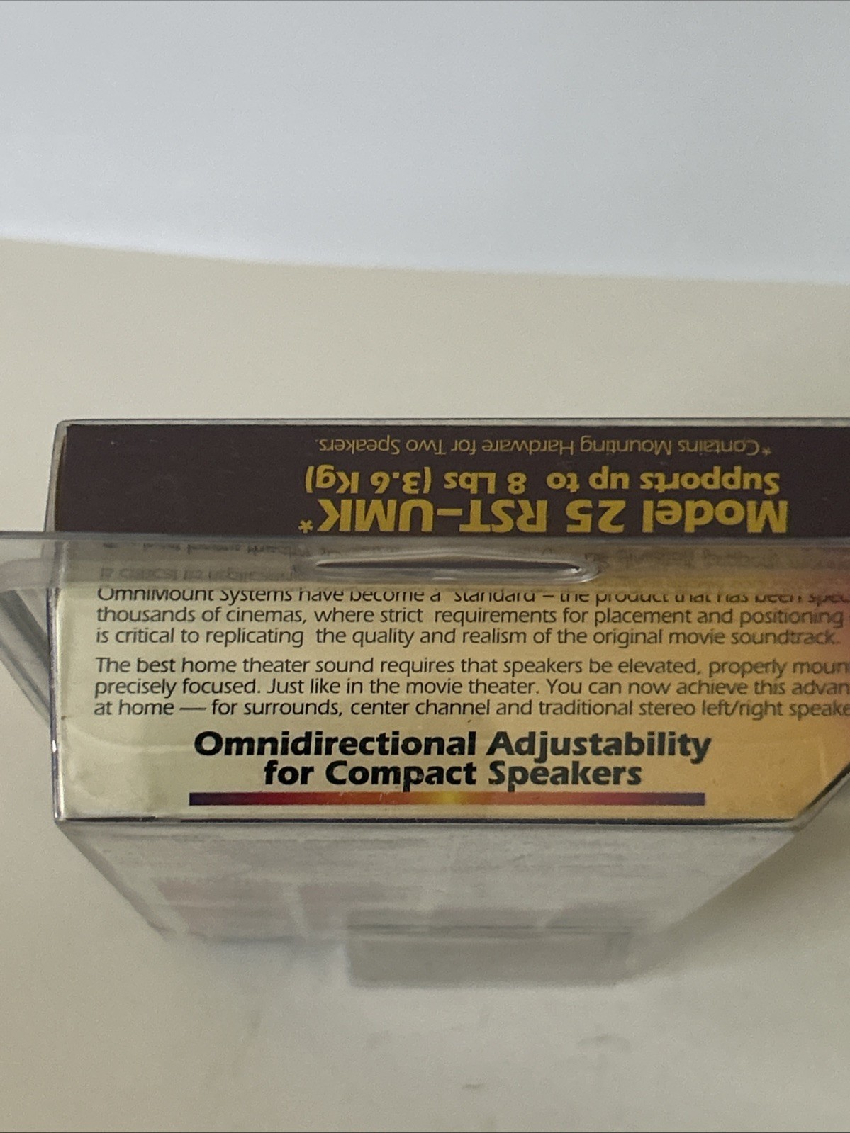 Omni Mount Systems Universal Speaker Mounting Kit Black **NEW Sealed
