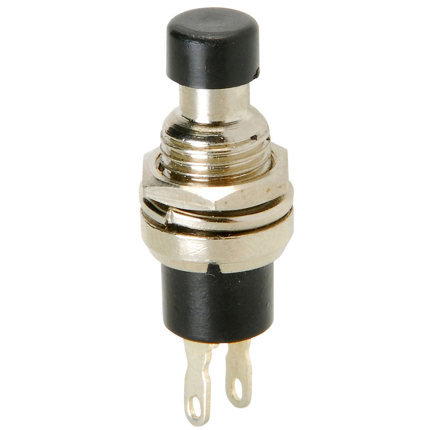 Momentary N.C. Classic Small Push Button Switch Black
