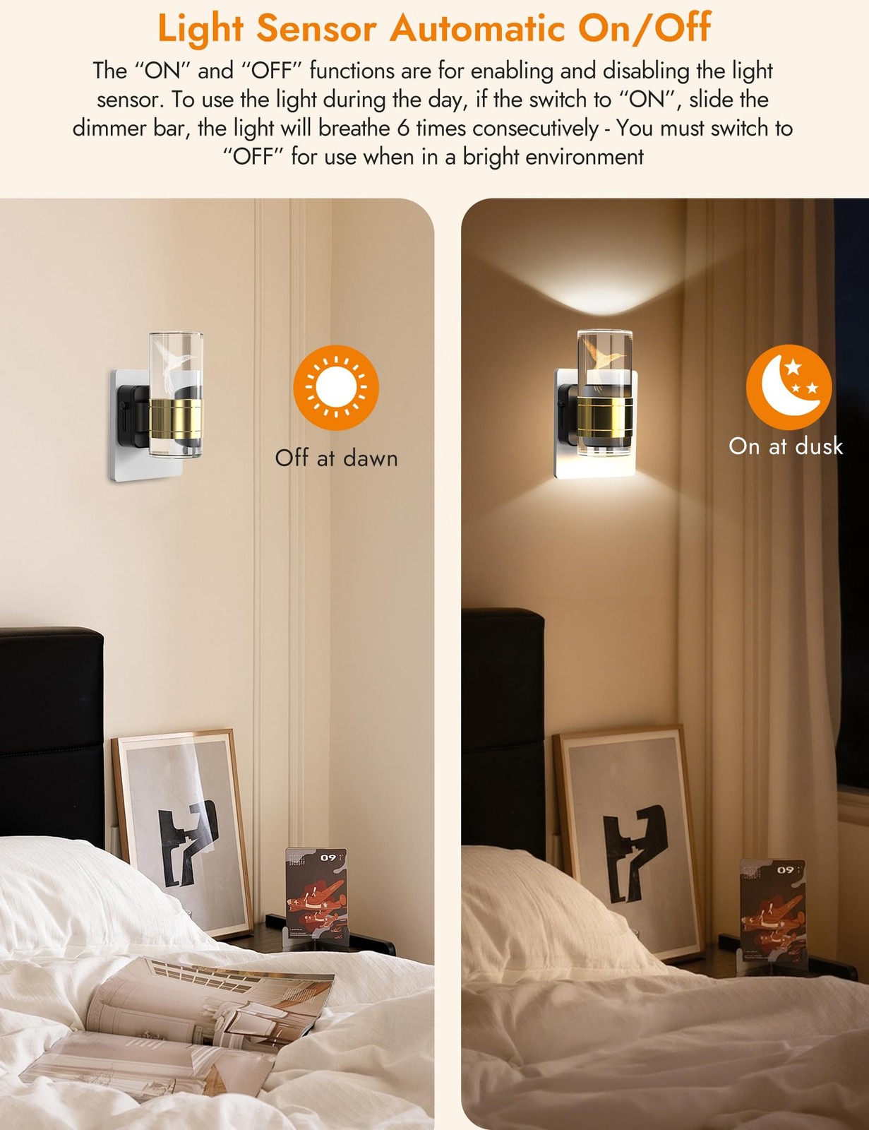 Night Lights Plug into Wall, 3 Color Temperature Nightlight, 0-100 LM Dimmabl...