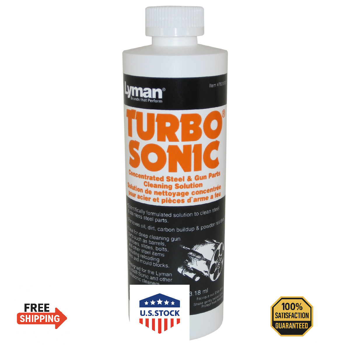 Lyman Turbo Sonic 7631707 Gun Parts Cleaning Solution Concentrate 16oz