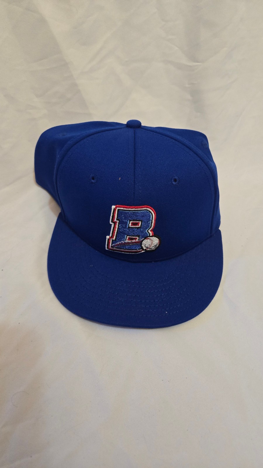 OC Sports NY Boulders Baseball Fitted Hat Cap Blue Size 8 CANAM League