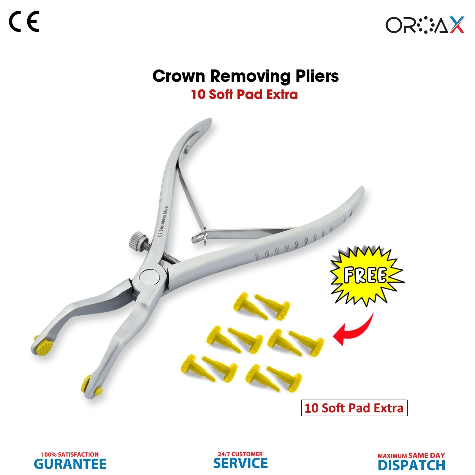 Dental Crown Remover Forceps Gripper Temporary Tooth Crown Removal Pliers