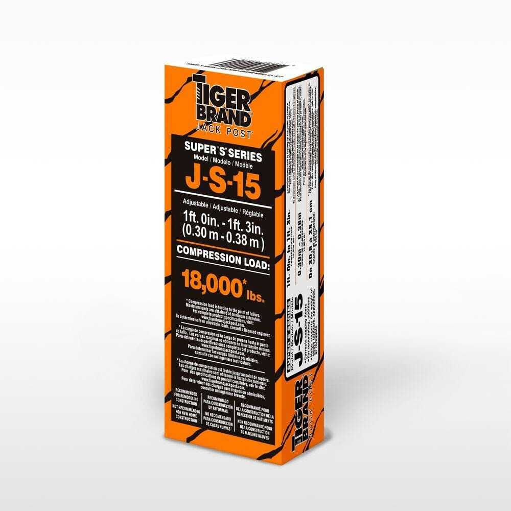 Jack Post 15 In. House Leveling Lift Floor Beam Column Support Adjusts Easily