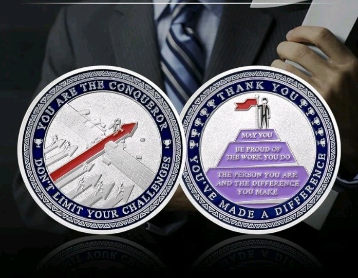 " You Are The Conqueror " Employee Appreciation Award Coin Thank You Gift