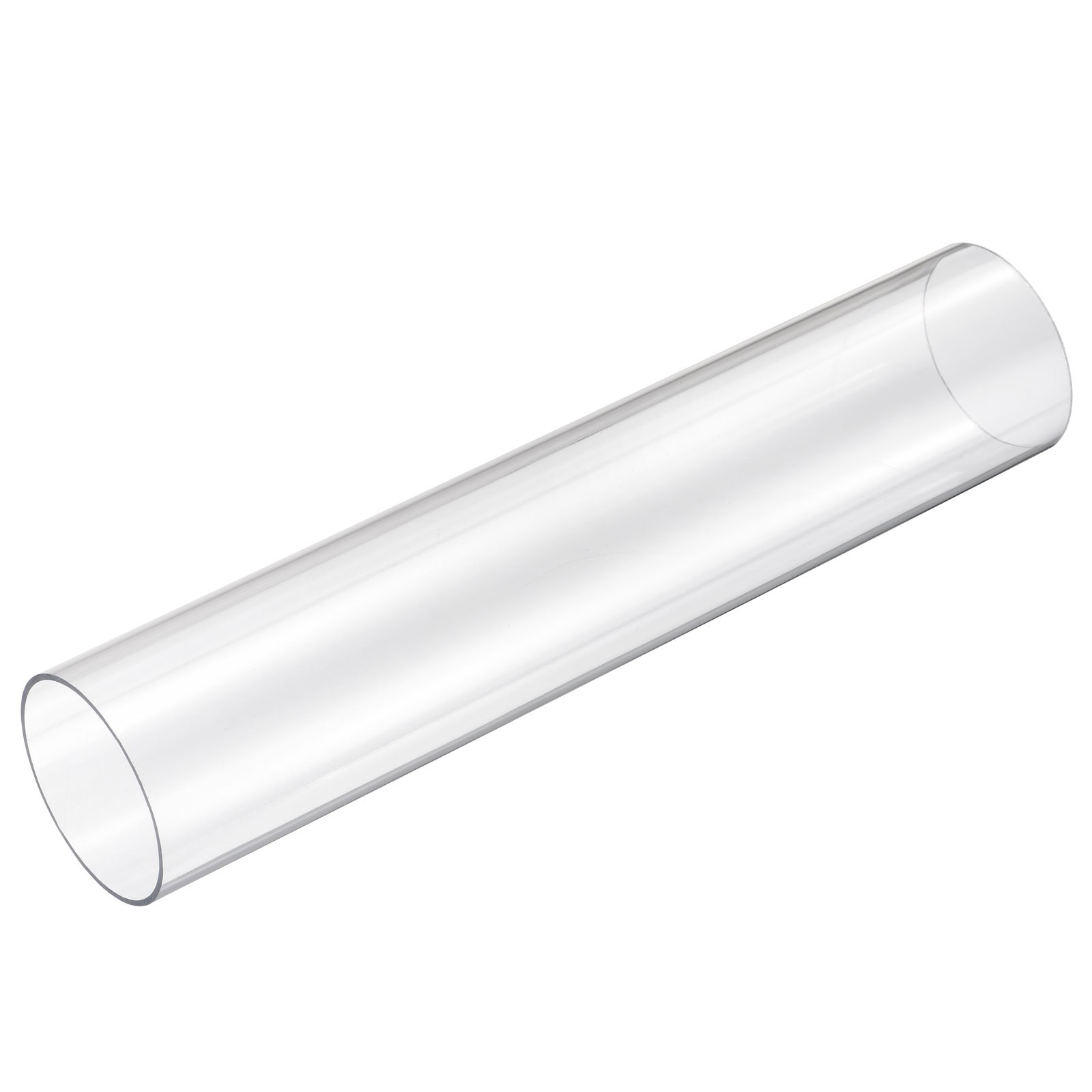 Rigid Round Clear Tubing 61mm ID x 65mm OD x 305mm Length Plastic Tube