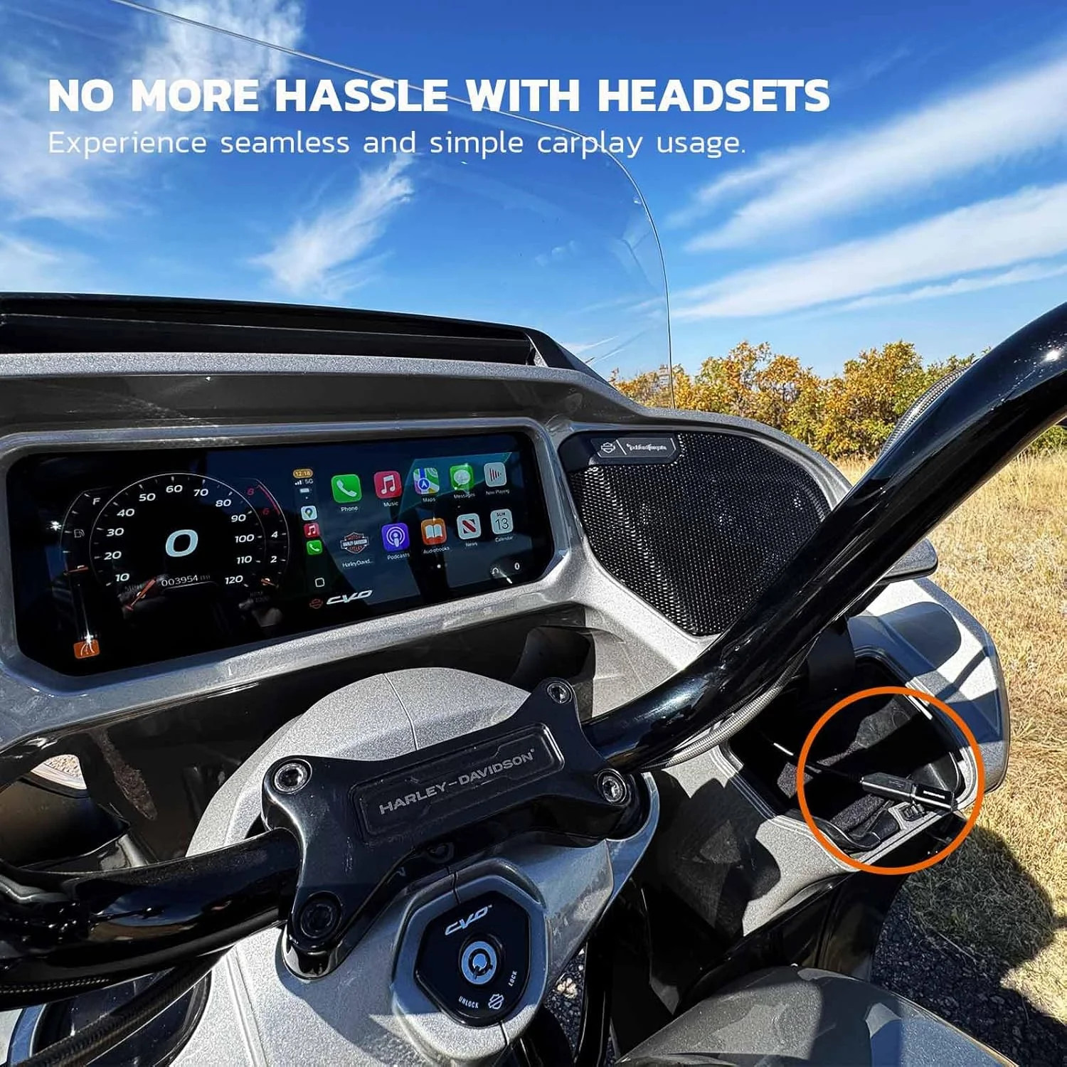 MaedHawk Bypass Motorcycle CarPlay Bluetooth Headset Adapter | with Passthrough