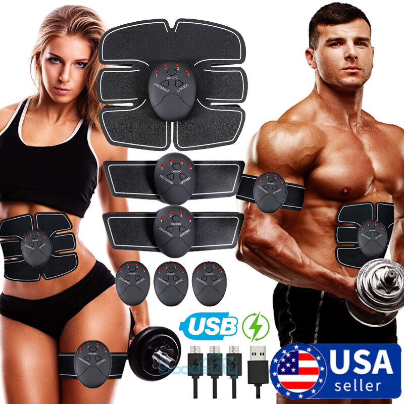 Electric Muscle Toner ABS Machine Wireless Toning Belt 6 Six Pack Abs Fat Burner