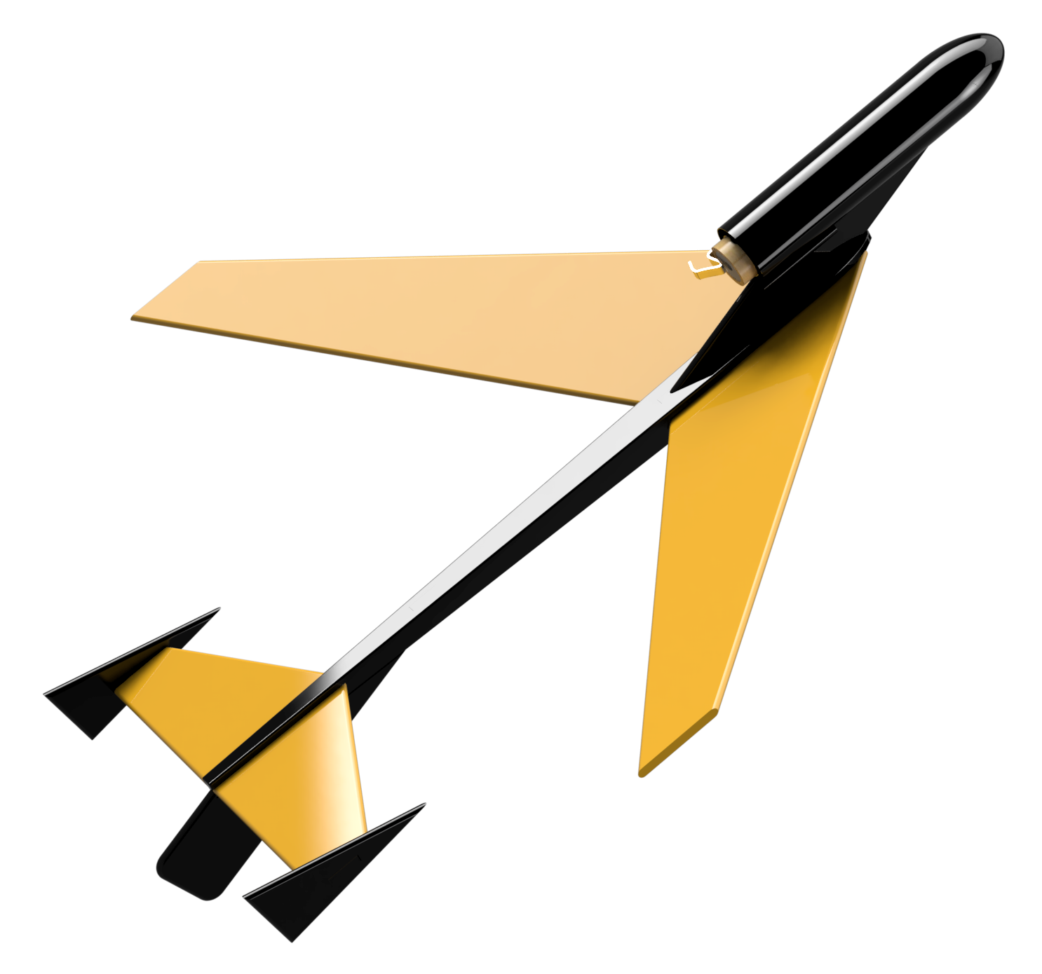 Semroc Flying Model Rocket Kit Hawk KV-65 *New Re-Design*