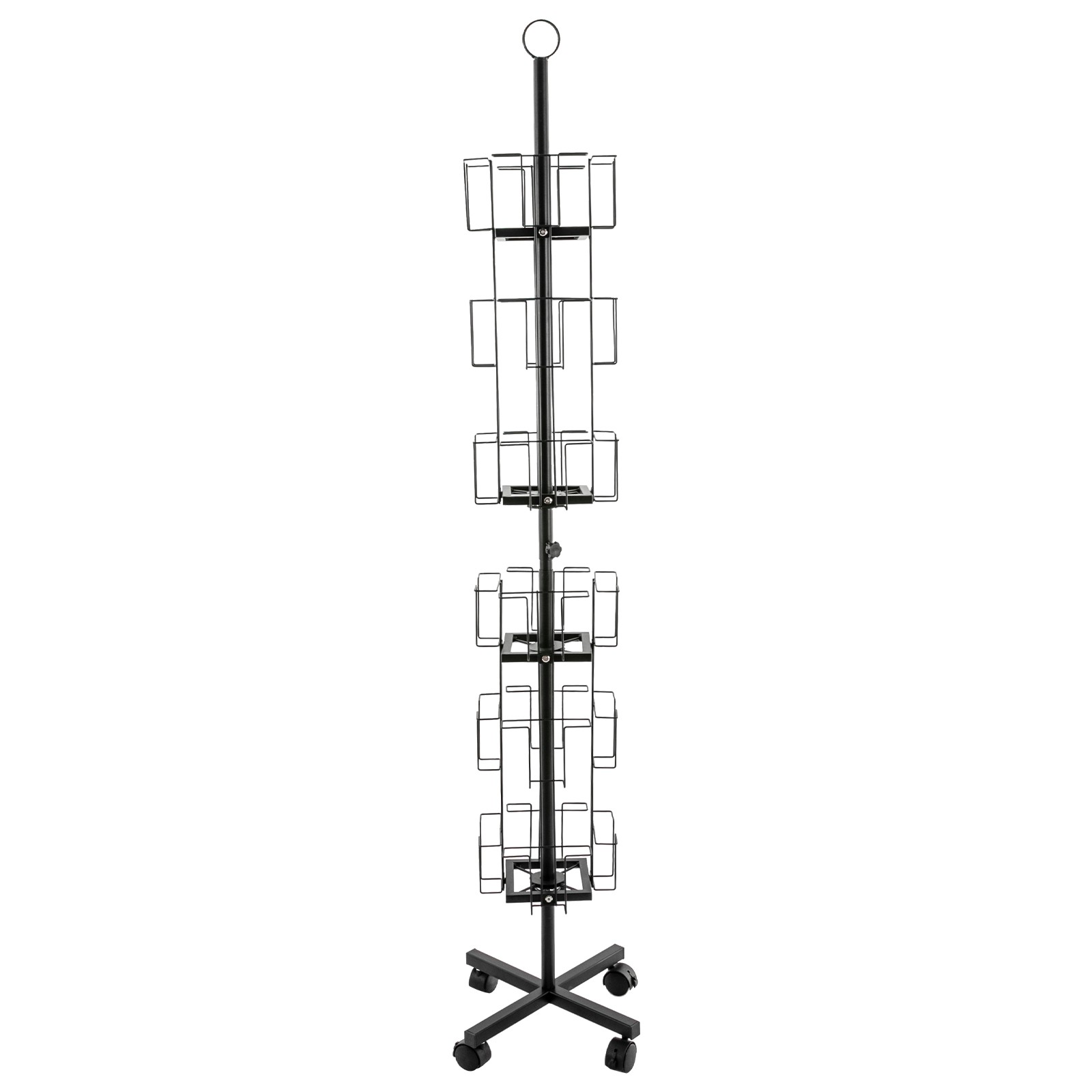 Rotating Greeting Card Rack, Display Stand Spinning, Pocket Rotating Holder