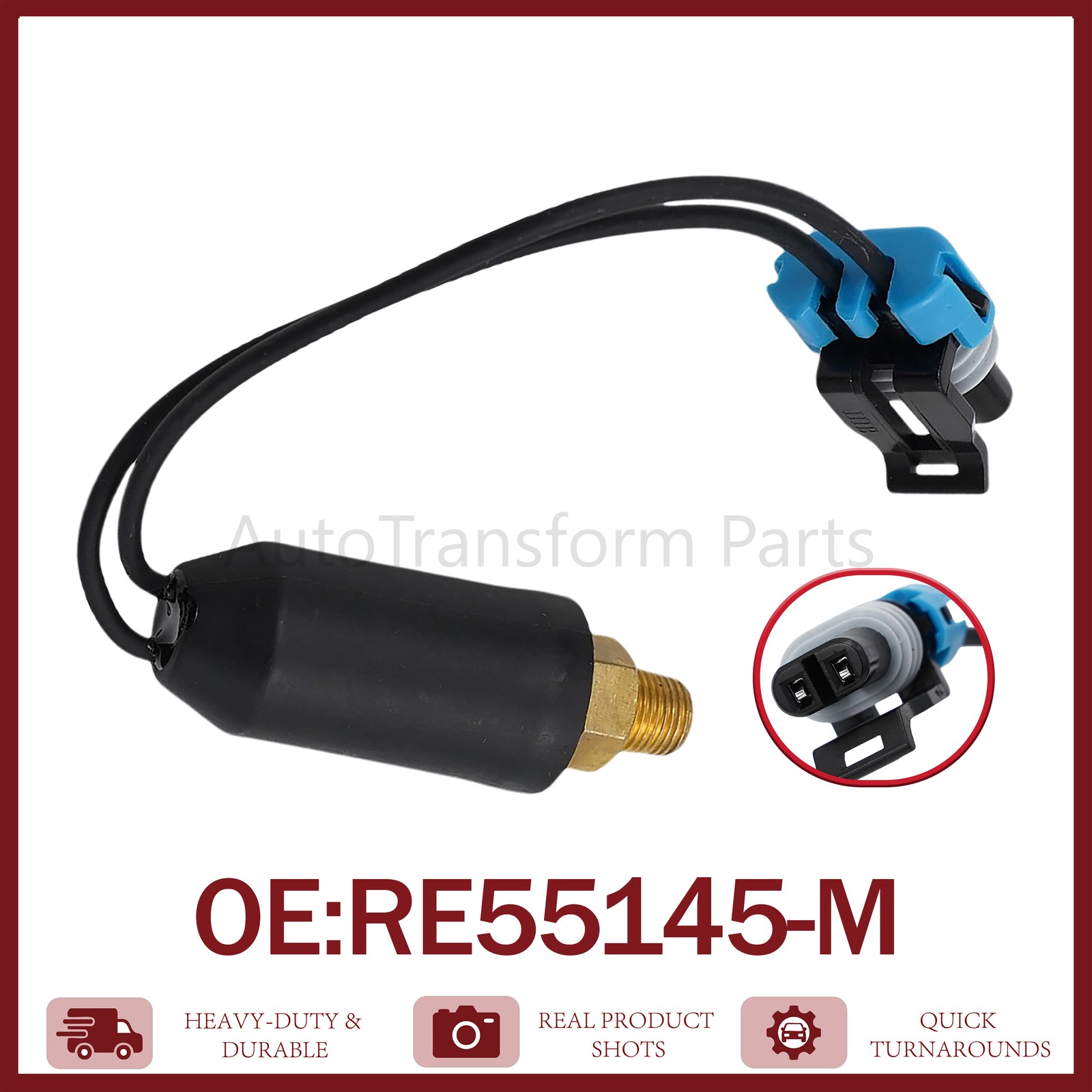 Oil Pressure Switch RE55145 For John Deere 160C LC 200CLC 270CLC 120 335 435 535