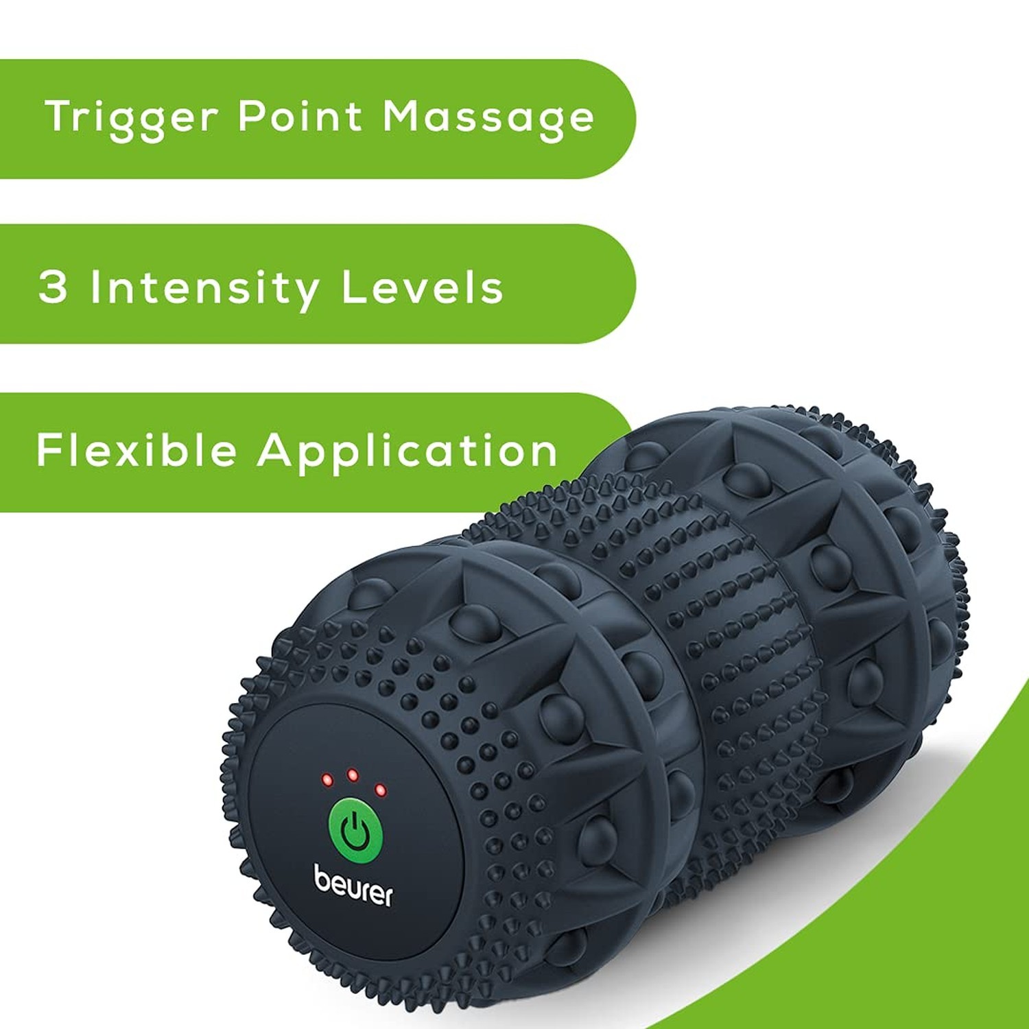 Beurer 3-Speed Vibrating Massage Roller - High-Intensity Deep Tissue Massager...