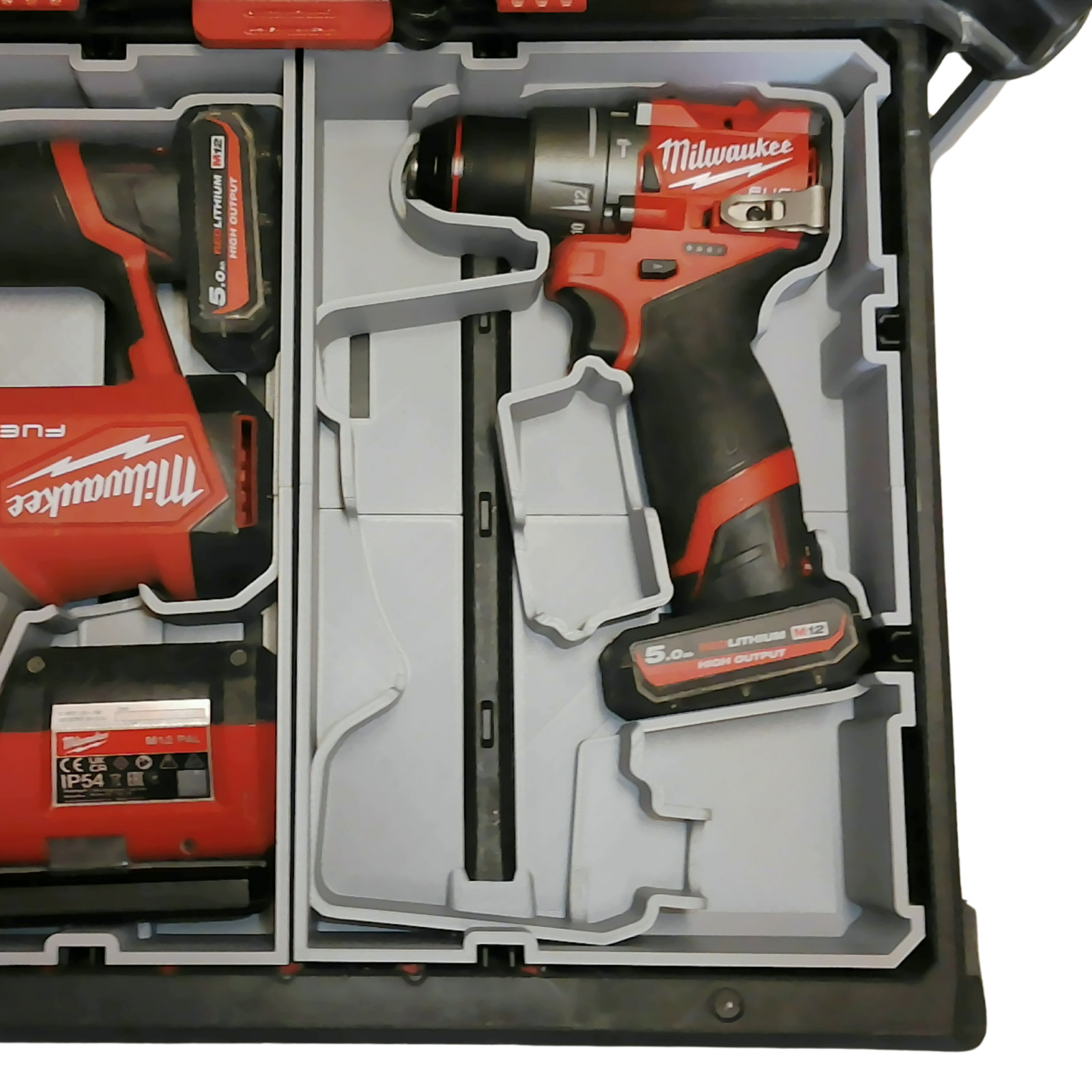 Milwaukee M12 Gen 3 Drill + Impact Packout Drawer Insert Fits Compact Organiser