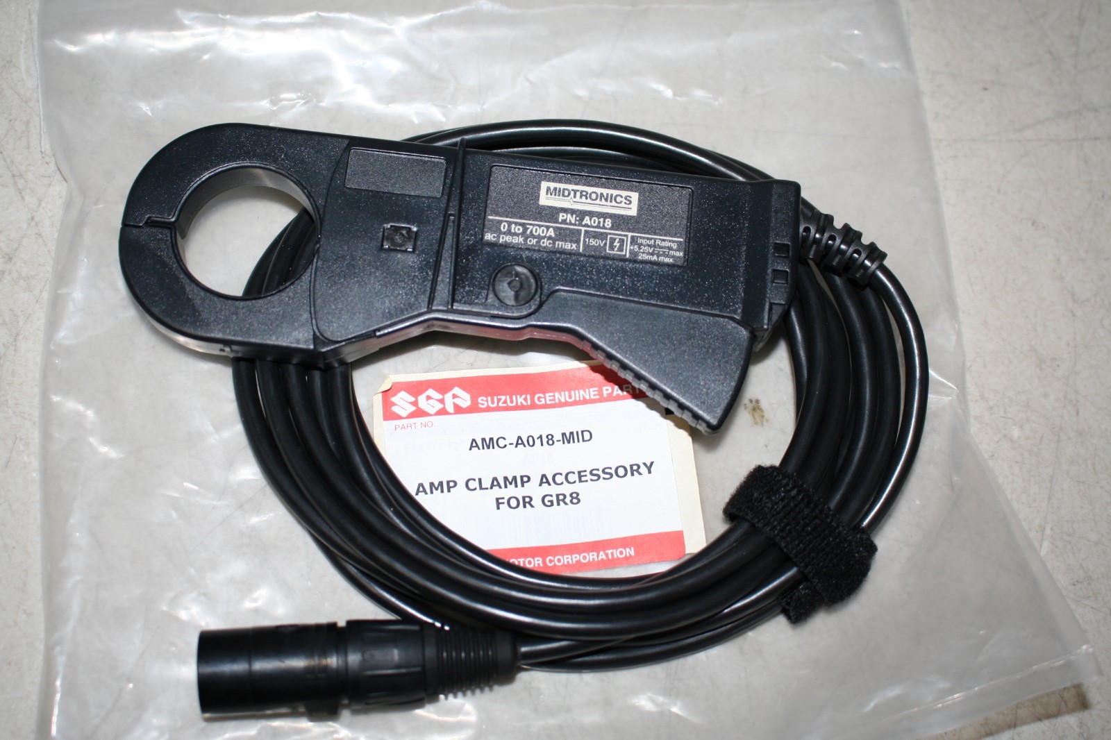 Midtronics A018 Amp Clamp Probe 10' Cable w/ RJ-45 End 0-600A CP 600_1