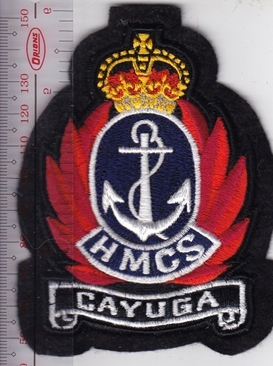 Canada Royal Canadian Navy RCN WWII HMCS Cayuga (D-218) Destroyer NO TARIFF