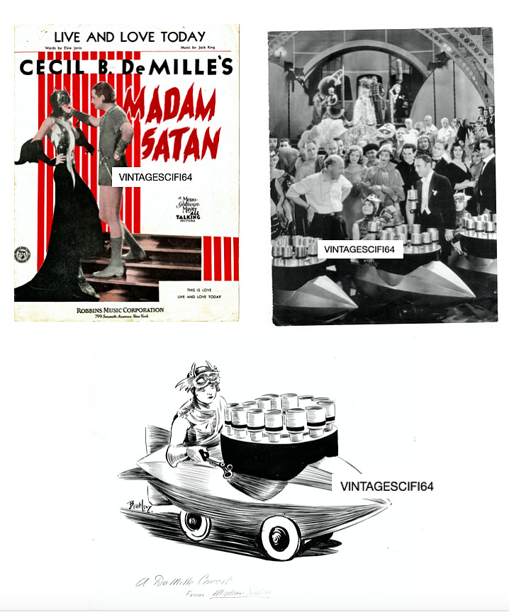 MADAM SATAN 1930 MOVIE PHOTO LOT (3) CECIL B. DEMILLE KAY JOHNSON ART DECO