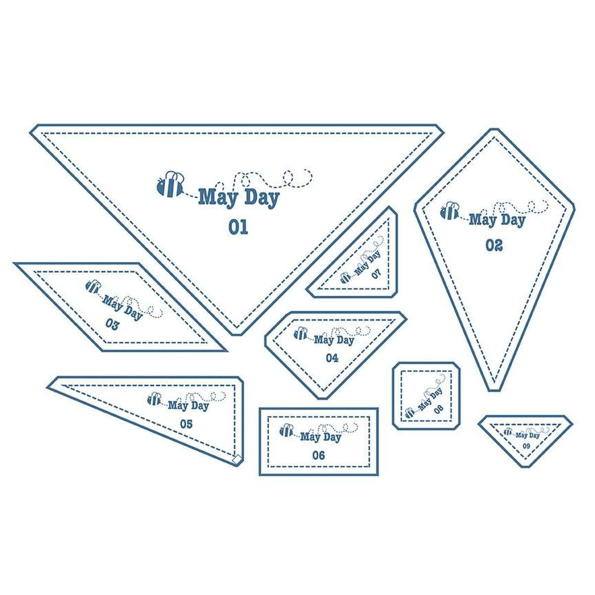 Riley Blake Acrylic Quilting Templates, Marking and Guiding Your Quilting Sti...