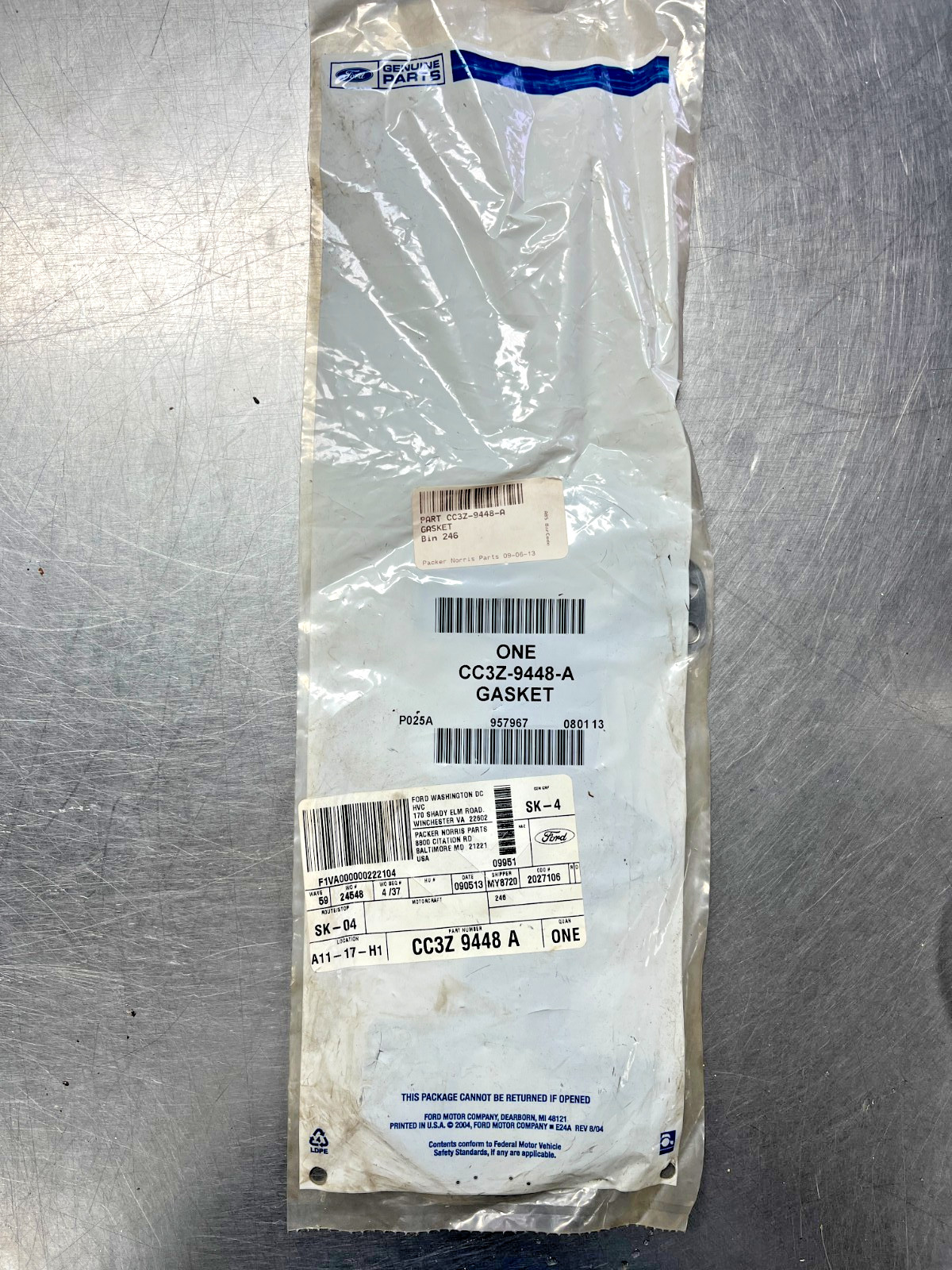CC3Z-9448-A  Genuine OEM  Ford Exhaust Manifold GASKET  2005-18 Super Duty