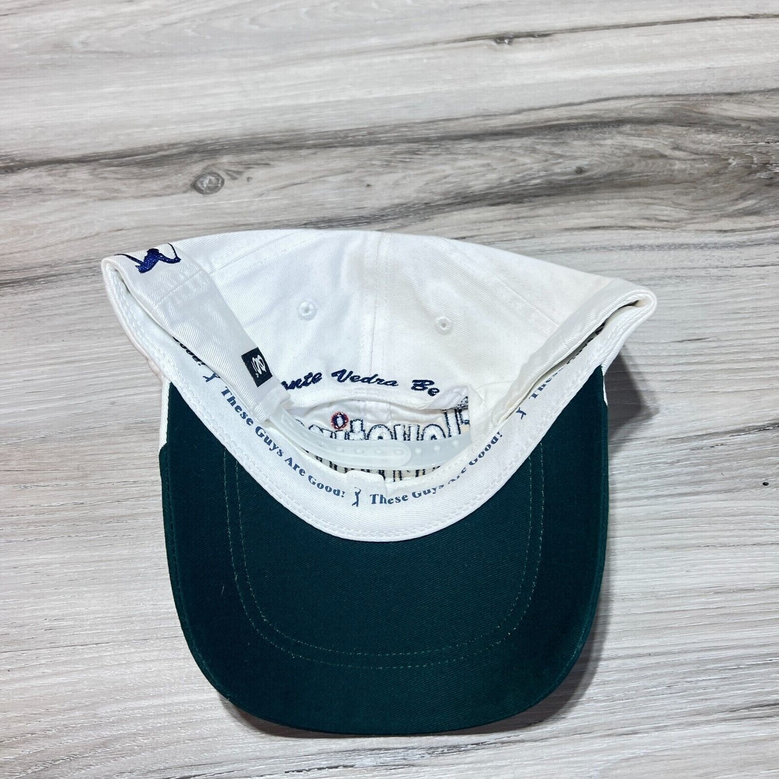 Elevating the Game PGA Tour Snap Back Hat Cap White Golf Embroidered EUC