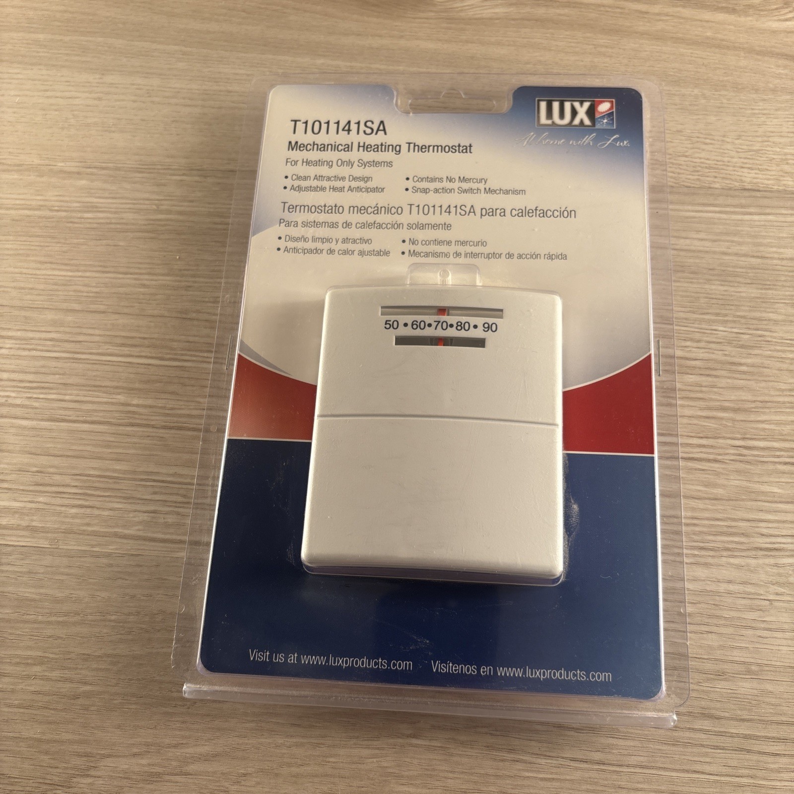 Lux T101141SA - Heating Only Thermostat - New In Package