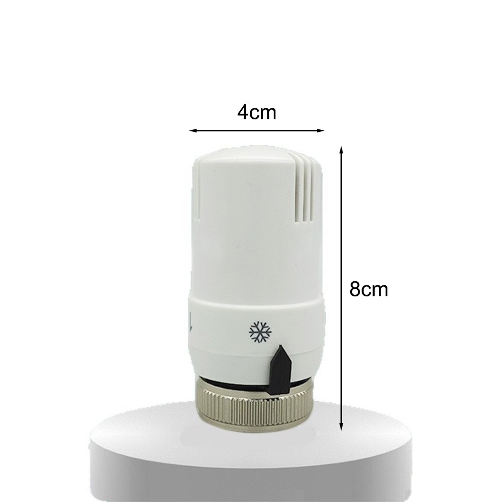 Radiator Valve with Temperature Control and Lockable Setting for Water Heating