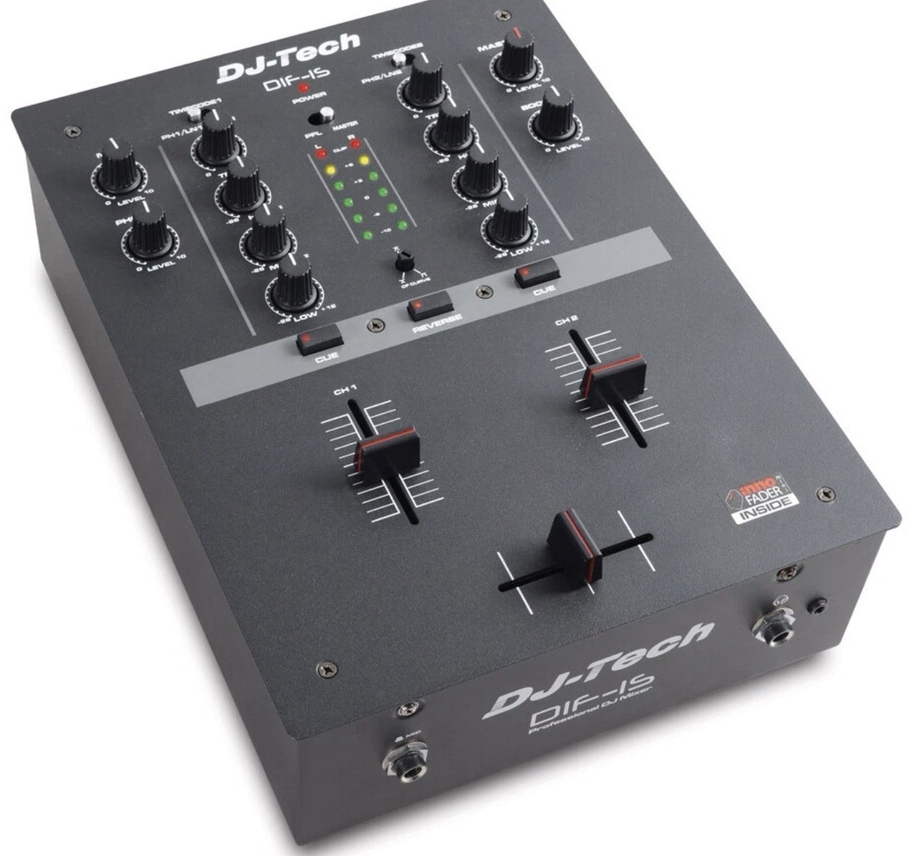 DJ-Tech DIF-1S 2-Channel Scratch Mixer With 3-Band Equalizer And InnoFADER